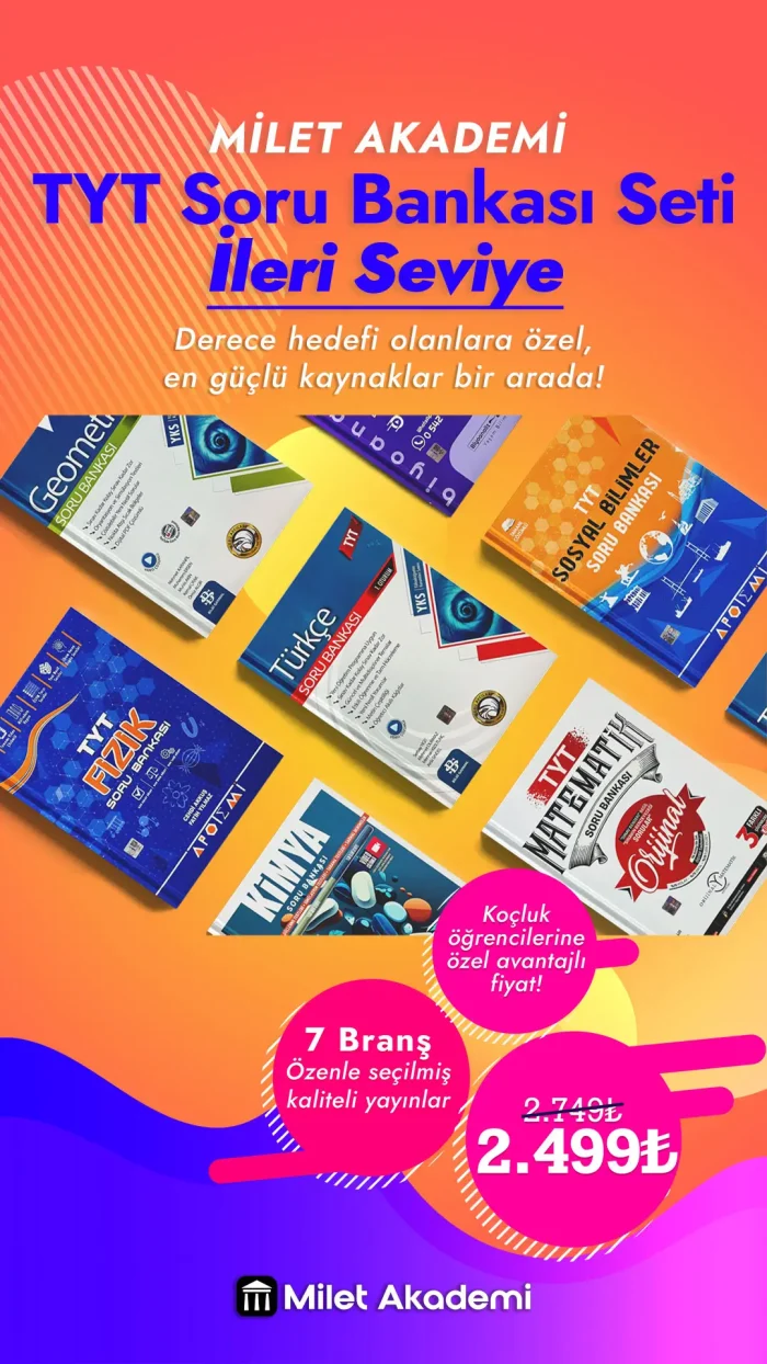 İleri Seviye TYT Soru Bankası Seti